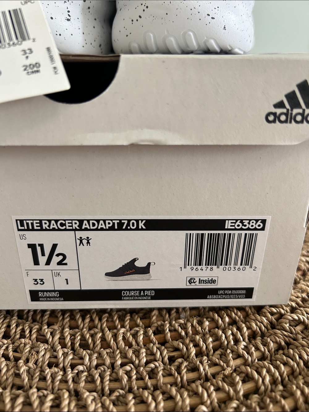 NWT Little Kids Adidas Adapt Racer Lite 7 - Picture 3 of 6